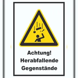 HB-Druck Achtung Herabfallende Gegenstände A1 (594x841mm) Schild