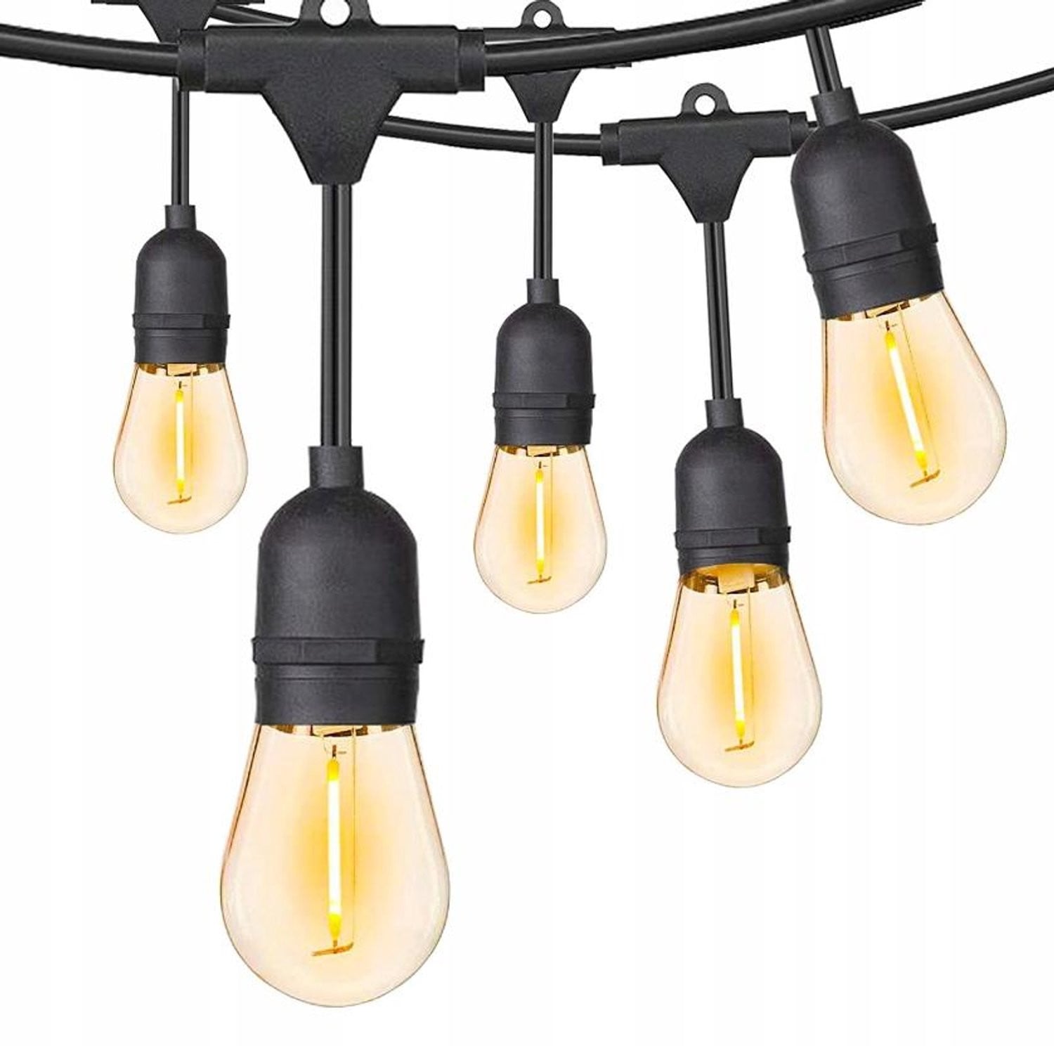 NOBO KIDS Tuinslinger met 15 LED E27 Lampen Warm Wit, 15m, Waterdicht
