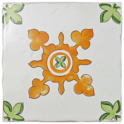Merola Tile 5.125x5.125-inch Nove Centro Paterna Deco Ceramic Wall Tile