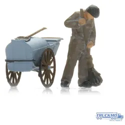 Artitec Fertigmodell Strassenfeger mit Karren (1x) 5160045