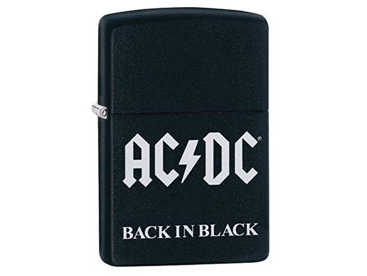 Zippo AC/DC Zwarte Matte Pocket Aansteker