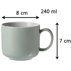 Ritzenhoff & Breker JASPER Kaffeetasse mit Untertasse 240 ml - Mint