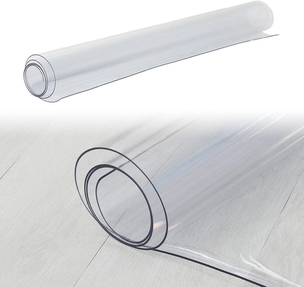 Transparante anti-slip vloerbeschermer rolmat voor bureaus, 1.4 x 1.2 m