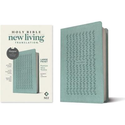 NLT Large Print Premium Value Thinline Bible, Filament Enabled (Leatherlike, Eucalyptus Teal), Gebundene Ausgabe von New Living Translation, Tyndale