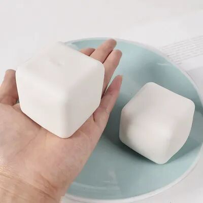 Perfect Picks Market Ultra Realistic TPR Squishy Food Stress Relief Toy Set Slow Rebound Squishy Decompression Fun tofu 1pc