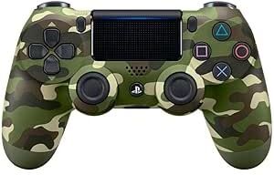 PS4 Official Dual Shock 4 Controller - Green Camo, Used - Very Good
