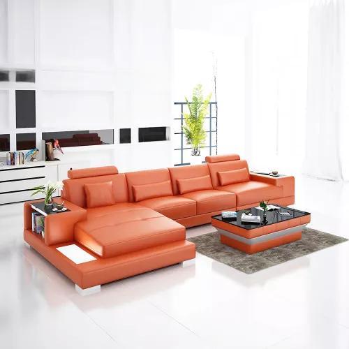 Polster Ecksofa Wohnlandschaft Designer-Sofa Ecksofa L-Form Ecksofa Ledersofa