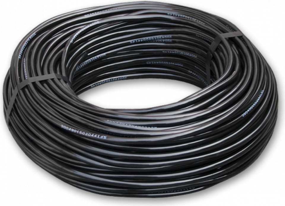 Bradas PVC-slang zwart voor micro-sproeiers 4x7mm 100 meter