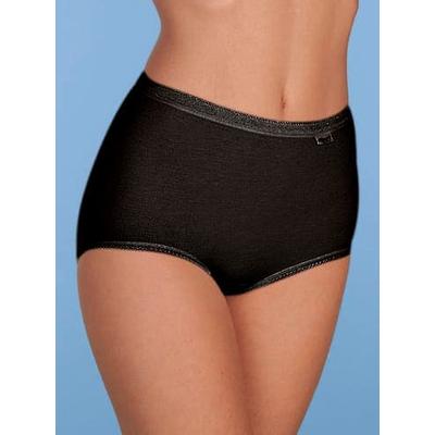 Taillenslip TRIUMPH, Damen, Gr. 48, 2 Stk., schwarz, 95% Baumwolle, 5% Elasthan, Unterhosen Taillenslip