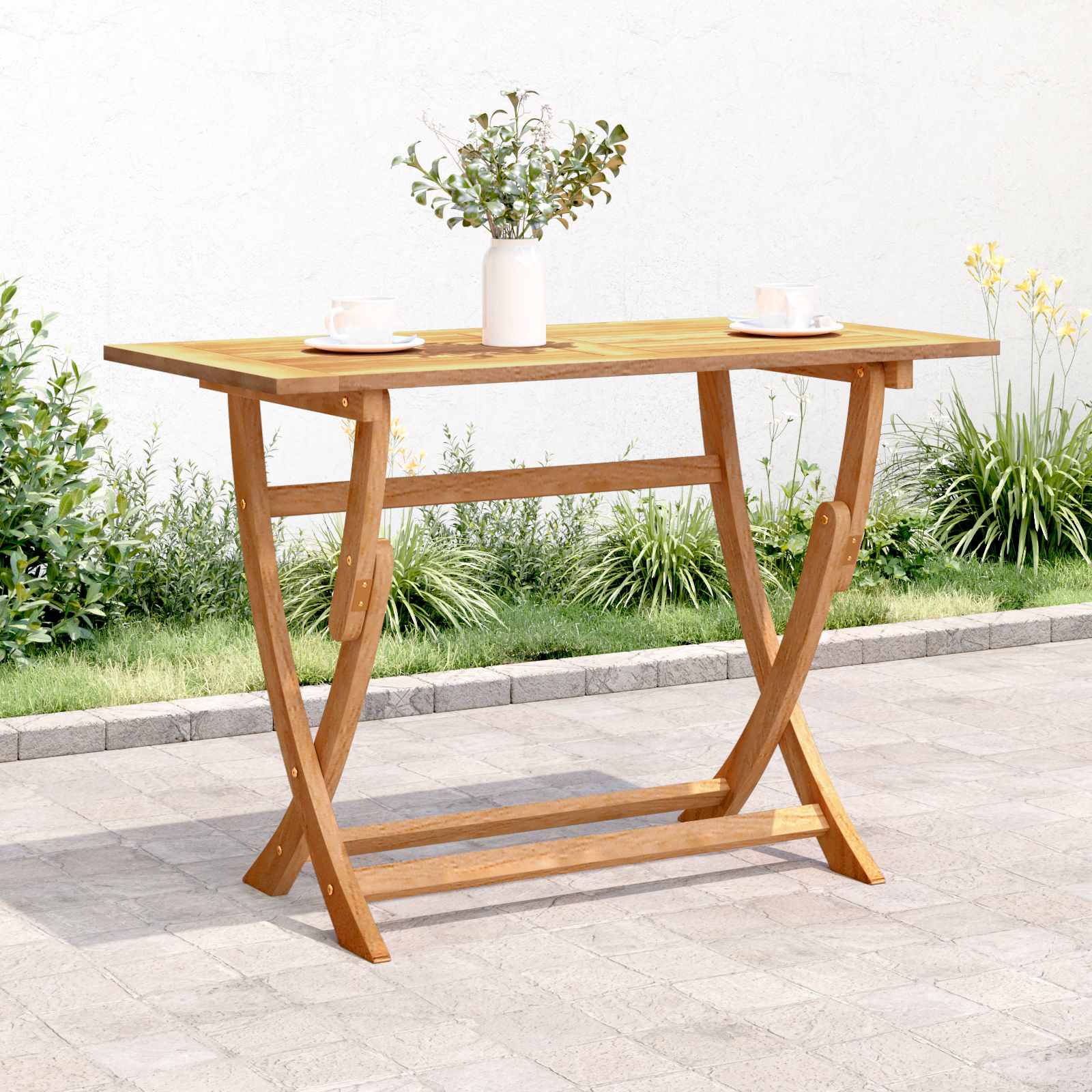 vidaXL Table Rectangulaire Sydney Marron 110 x 55 x 75 cm