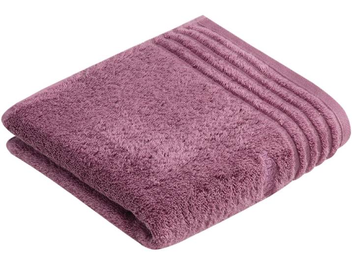 Handtuch VOSSEN Vienna Style Supersoft , lila (schwarzberry), B:60cm L:110cm, Webfrottier, Baumwolle, Handtücher, Handtuch, Supersoft Baumwolle
