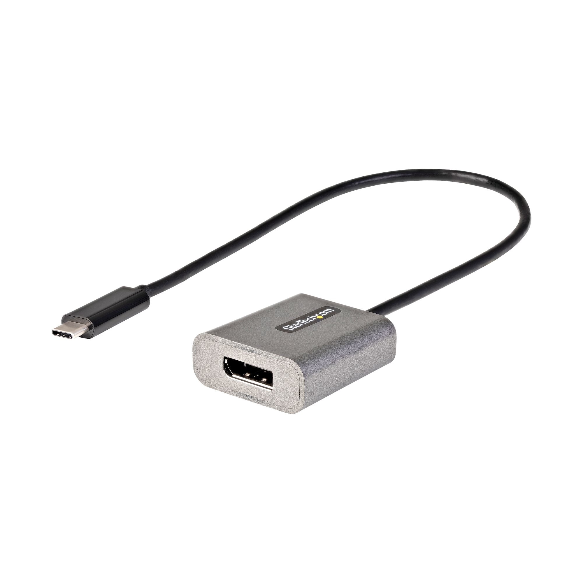 StarTech.com USB-C auf DisplayPort Adapter 8K/4K 60Hz 30cm integriertes Kabel