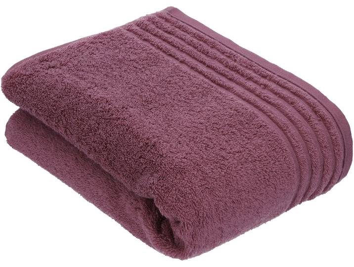 Badetuch VOSSEN Vienna Style Supersoft , lila (schwarzberry), B:67cm L:140cm, Walkfrottee, Baumwolle, Handtücher, Badetuch, Supersoft Baumwolle