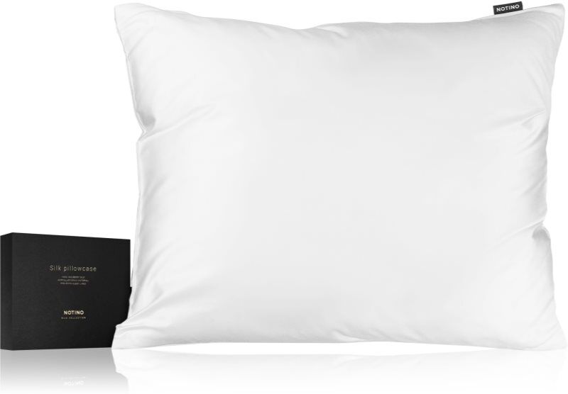 Notino Silk Collection Pillowcase taie d’oreiller en soie White 50x60 cm