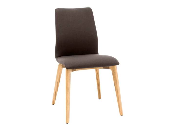 Stuhl Leni, Willisau, canvas, dunkelbraun, Textil