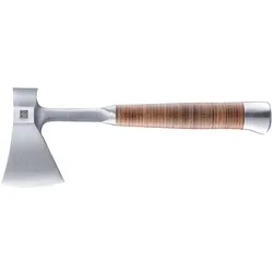 Handbeil Halder mit Ledergriff, Länge 370 mm, Schneidenlänge 90 mm, inkl. Ledergürteltasche als Schneidenschutz