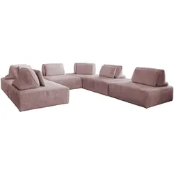 MODULSOFA WIOLO SOFT 6 MODULE 6 KISSEN Pink Cord