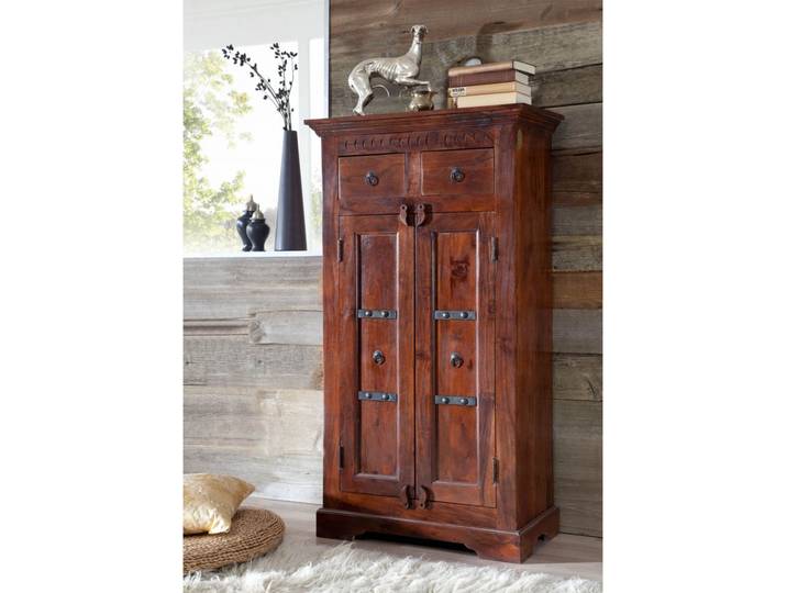 Schrank Akazie 72x38x132 nougat lackiert OXFORD #525