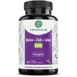 VIRISOLIS Biotin-Zink-Selen FORTE 12-Mon.vegan Tab 365 St