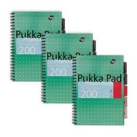 Pukka Fun Pukka Projektbuch A4+ Metallic Grün (A4+, Liniert) (8521-MET)