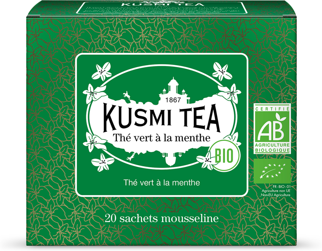 Grüner Tee mit Minze - Grüner tee Minze, gunpowder, bio - Kusmi Tea