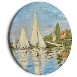 RUNDES BILD Grün 80/80 cm