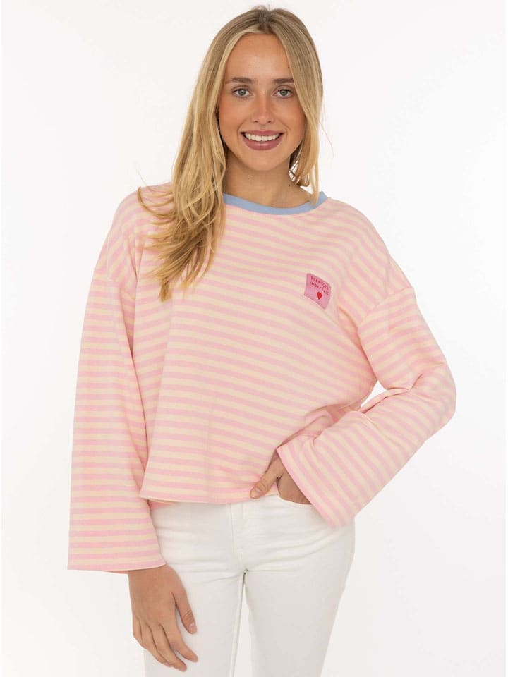 Zwillingsherz Longsleeve "Perfectly Imperfect" in Rosa - onesize