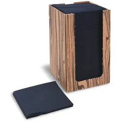 Serviette (PAP-Airlaid) PREMIUM schwarz 20 x 20 cm im Spenderkarton