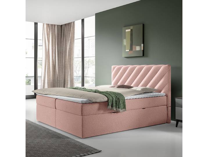 Boxbett Wilmers 140 x 200cm Flachgewebe Tora Pink