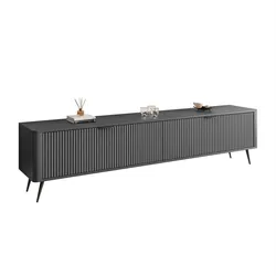 TV-SCHRANK SCARLETT 2D 200 CM AUF BEINEN SCHWARZ