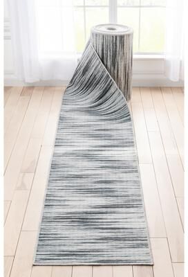 Well Woven Custom Size Runner Apollo Holden Modern Abstract Stripes Hallway Rug