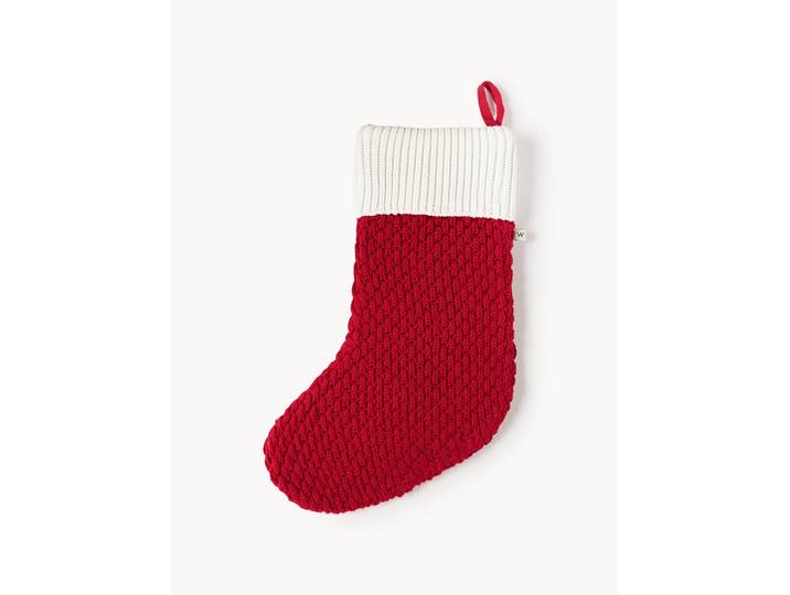 Gebreide katoenen kerstsok Lynda