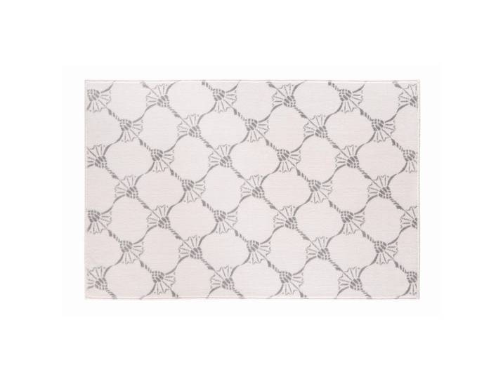 Joop! Badteppich Repetition, Weiß, Floral, rechteckig, 70x50 cm, Made in Germany, für Fußbodenheizung geeignet, Heimtextilien, Badtextilien, Badematten