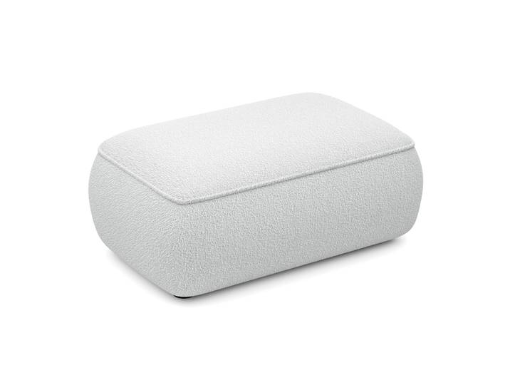 Ovo Hocker grau Bouclé