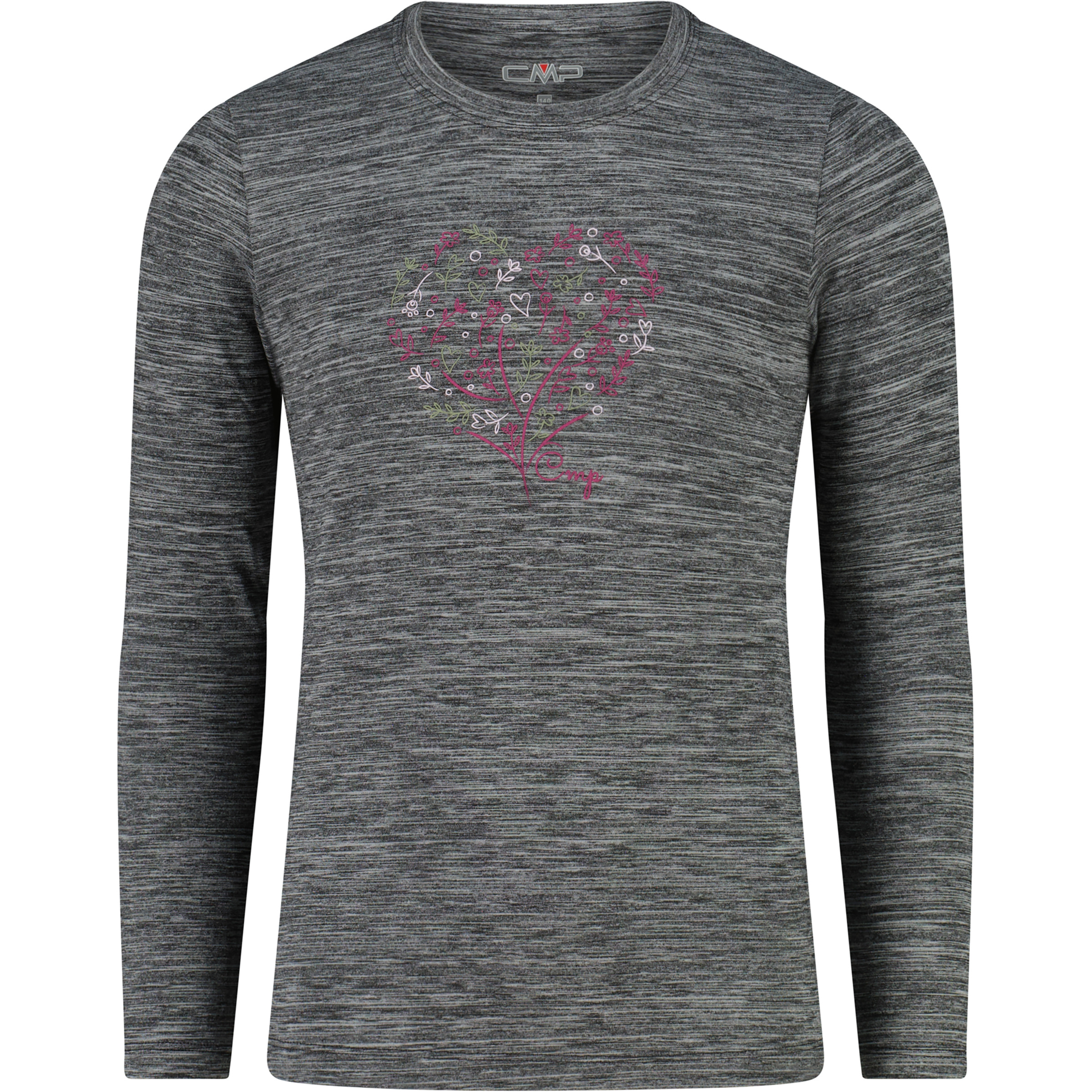 CMP Kinder Longsleeves grau Größe 140 Lifestyle Elastisch