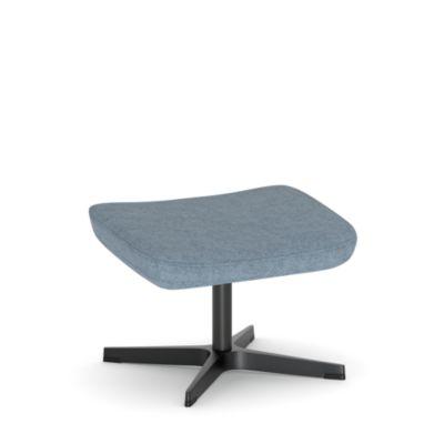 Nowy Styl Beinauflage Barrique, für Drehsessel Barrique, bis 110 kg, Polyesterbezug/Aluminium, denimblau/schwarz