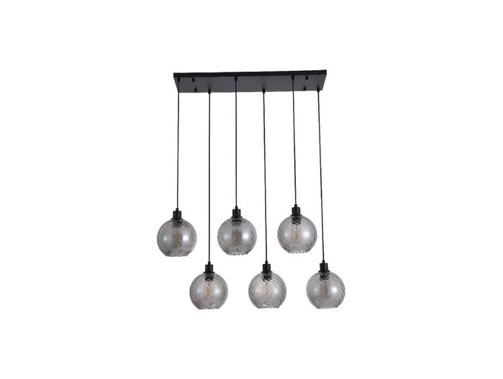 Lineare Design Pendellampe Radiance 6-Flammig Gold, Champagne Searchlight