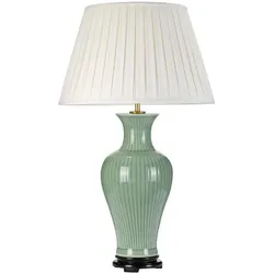 Elstead Lighting, Tischlampe, Dalian Tischleuchte E27 Celadon Grün Elfenbein (E27)