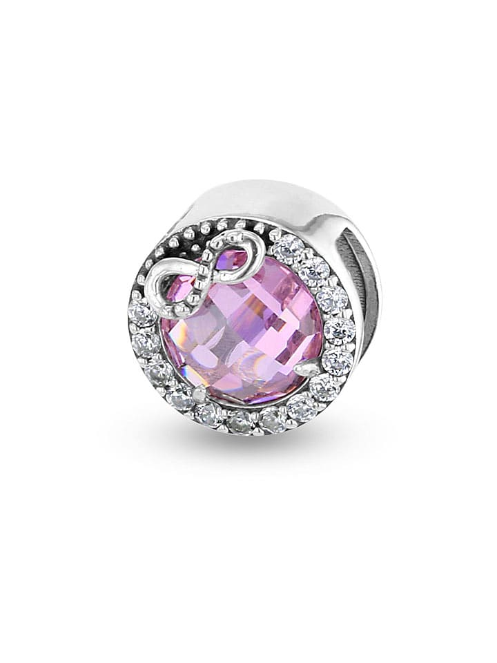 CHARM'S Silber-Bead mit Edelsteinen - onesize