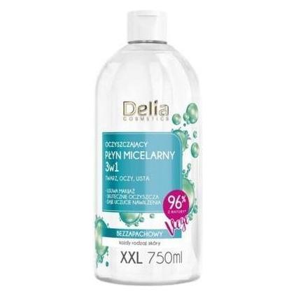 Delia Cosmetics Delia 3-in-1 Mizellen-Reinigungsflüssigkeit 750ml (Mizellenwasser, 750 ml) (44151735)