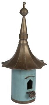 Storied Home Decorative Metal Birdhouse