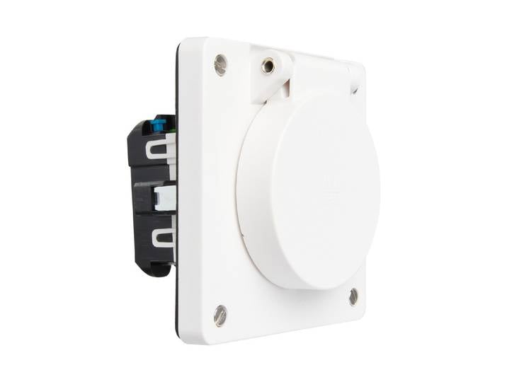 Steckdose Typ13 Ip55 10A/250V weiss