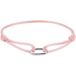 Thomas Sabo C1210-001-9-L24V Textilarmband Connect Silber Rosafarben