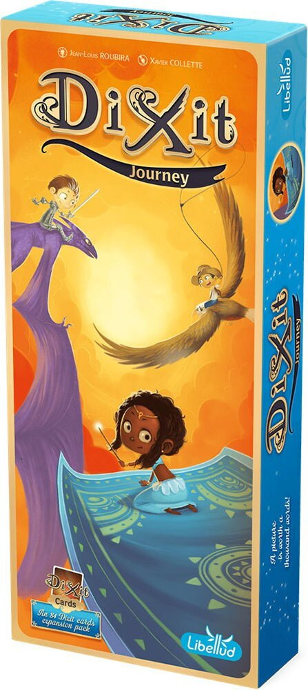 Libellud Dixit Journey spel met transparant speelbord en transparante kaarten