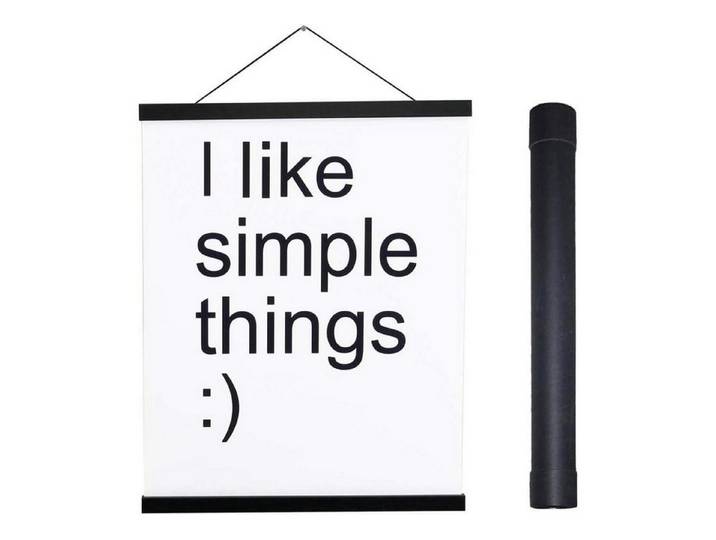 LuxusKollektion Bilderleiste Posterleiste magnetisch Holz Bilderleiste Schwarz 140L x 1.8B cm, (1 St)