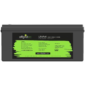 Offgridtec LiFePO4-Akku 25,6/200, 200 Ah, 25,6 V, mit Batterie-Management-System