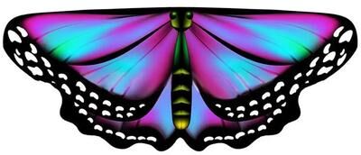 Uplift Treasures Kids Butterfly Wings Fairy Cape Costume 4
