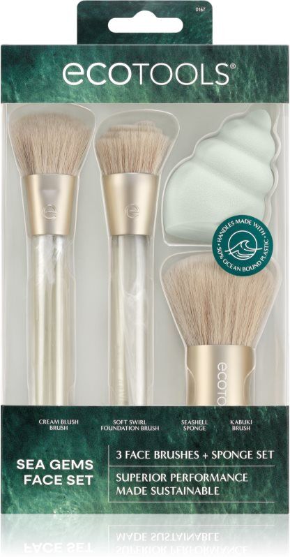EcoTools Sea Gems Face set kit de pinceaux