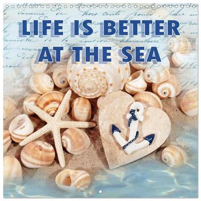 Life is better at the sea (Wall Calendar 2027 12 × 12 Inch) CALVENDO 12 Month Wall Calendar
