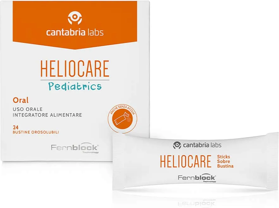 DIFA COOPER SpA Heliocare Pediatrics Integratore Bambini 3+, 24 Bustine